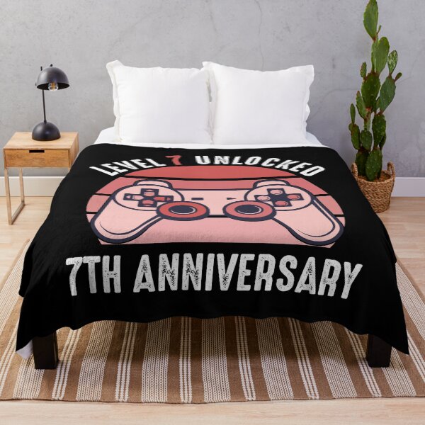Item preview, Level 7 Unlocked 7th Anniversary Gamer designed and sold by RandomStuffShop.