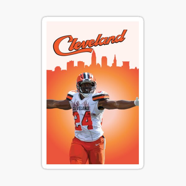 Nick Chubb 1000 Yards Sticker for Sale by Amy Snively