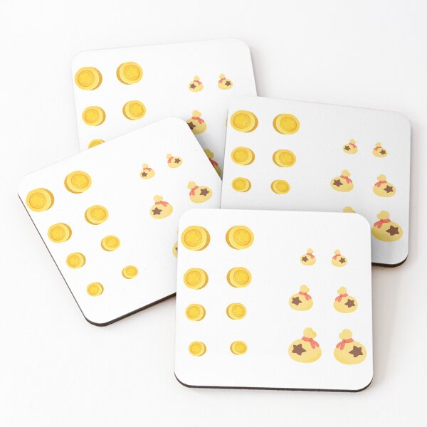 Item preview, Bells and coins sticker pack designed and sold by Acnhdaily.