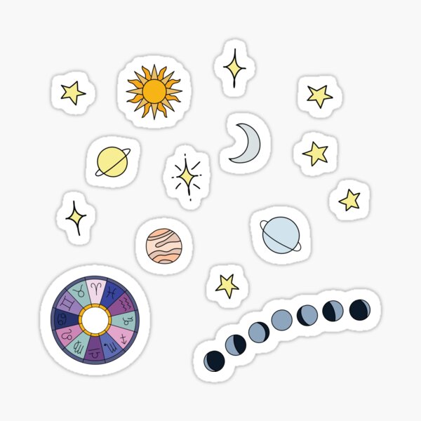 Moon Phases Stickers for Sale