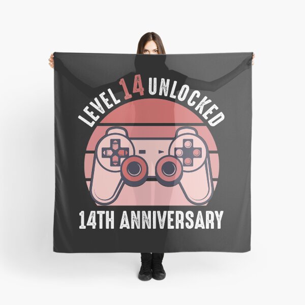 Item preview, Level 14 Unlocked 14th Anniversary Gamer designed and sold by RandomStuffShop.