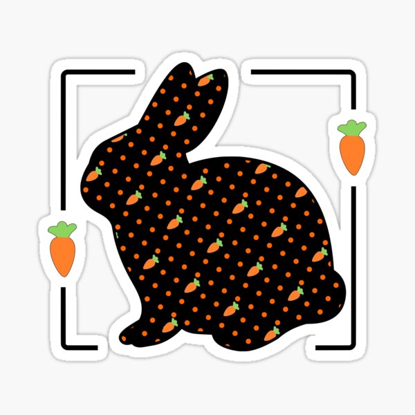 Carrot Bunny Sticker