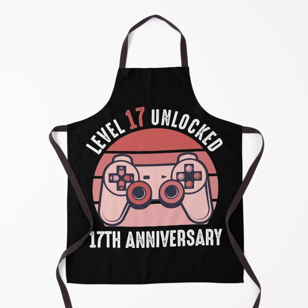 Item preview, Level 17 Unlocked 17th Anniversary Gamer designed and sold by RandomStuffShop.