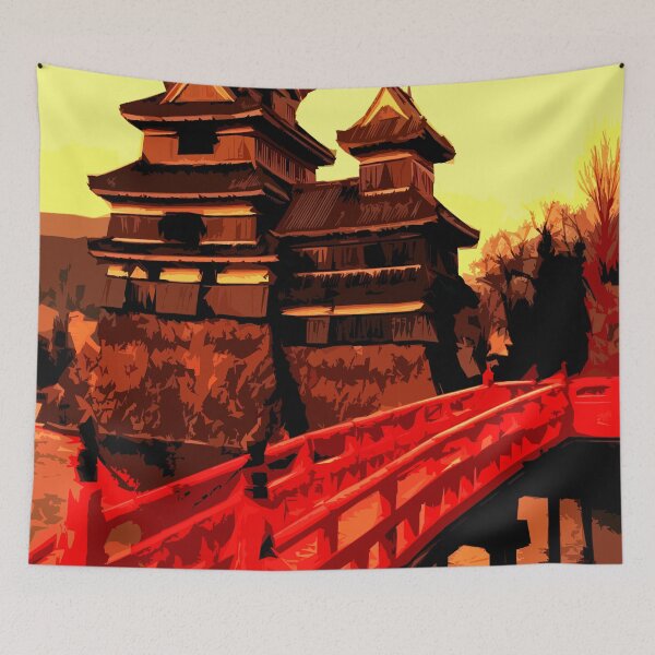Item preview, Templo de Japón - Templo Japão Pintura Digital - Pintura Digital - Cómics - Mangá - Lo-Fi designed and sold by RazzArt.