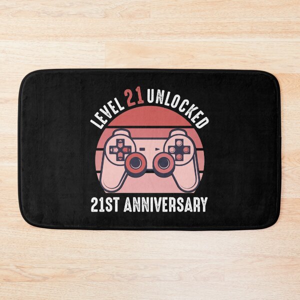 Item preview, Level 21 Unlocked 21st Anniversary Gamer designed and sold by RandomStuffShop.