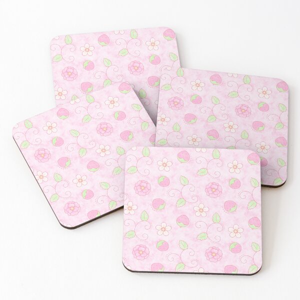 Item preview, Strawberries + Flowers Pattern designed and sold by WinterAndo.