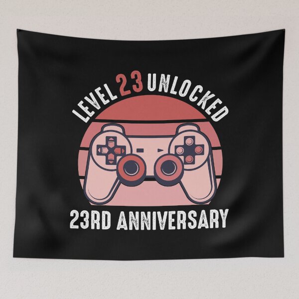 Item preview, Level 23 Unlocked 23rd Anniversary Gamer designed and sold by RandomStuffShop.