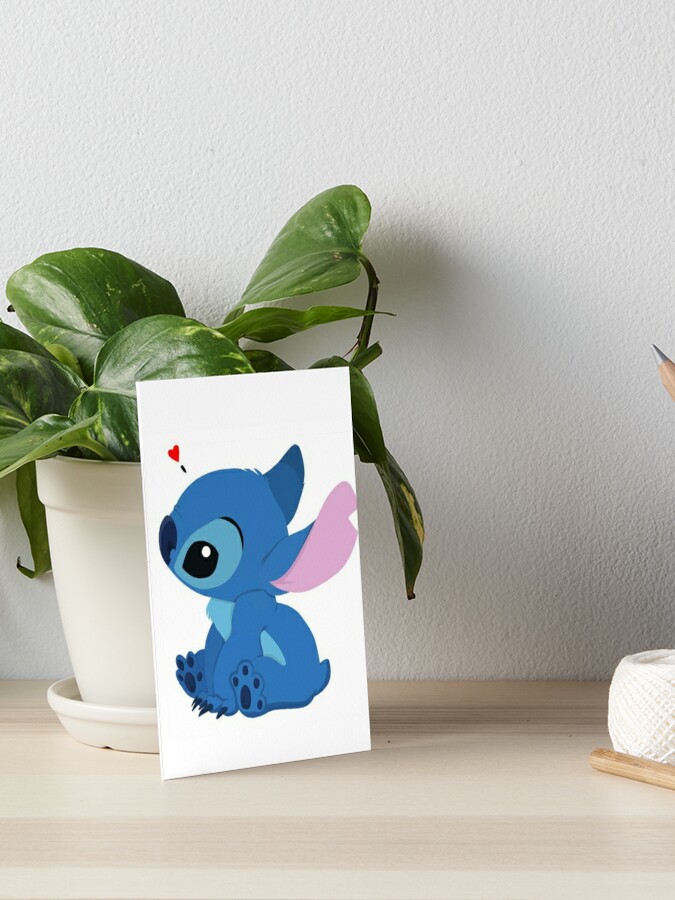 Stitch - Colored pencils Art Board Print for Sale by SabinasArts