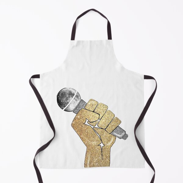 Item preview, Golden Fist Hand with Moon Microphone Music designed and sold by Jolly-Yosei.