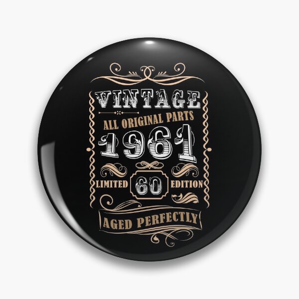 Item preview, Vintage 1961 - 60th Birthday Gift For Men  designed and sold by eulonix.