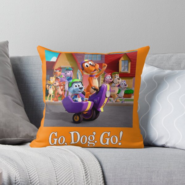 Go, Dog. Go! Throw Pillow