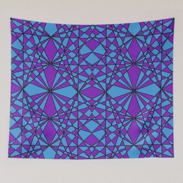 Item preview, Blue purple geometric pattern designed and sold by Creativeart1974.