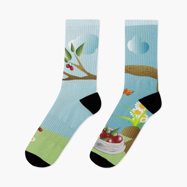 Item preview, Squirrel on a tree in the forest eating fruits and berries. designed and sold by ikshvaku.
