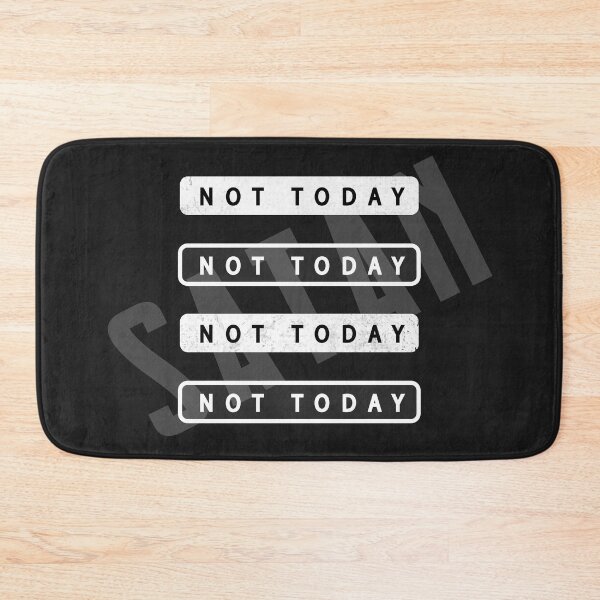 Item preview, Not Today Satan Cool Text Design designed and sold by Marzuqi Che Rose.