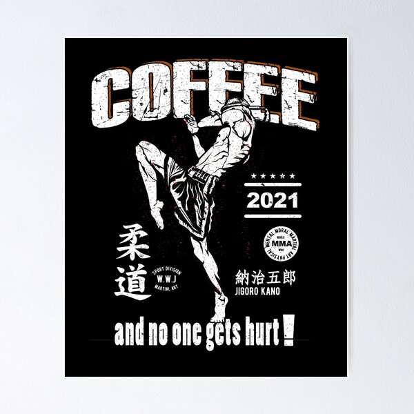 Artikel-Vorschau von Kaffee und niemand wird verletzt MMA Kick Box Edition, designt und verkauft von printworxx.