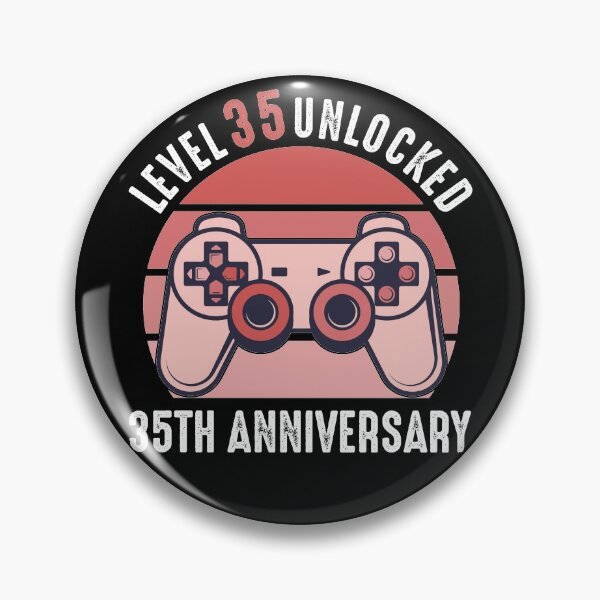 Item preview, Level 35 Unlocked 35th Anniversary Gamer designed and sold by RandomStuffShop.