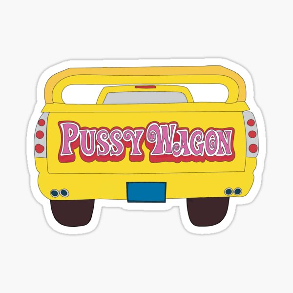 Pussy Wagon Kill Bill Téléphone Lady Gaga Sticker