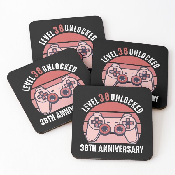 Item preview, Level 38 Unlocked 38th Anniversary Gamer designed and sold by RandomStuffShop.