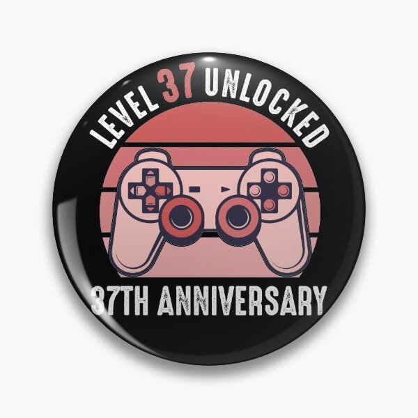 Item preview, Level 37 Unlocked 37th Anniversary Gamer designed and sold by RandomStuffShop.
