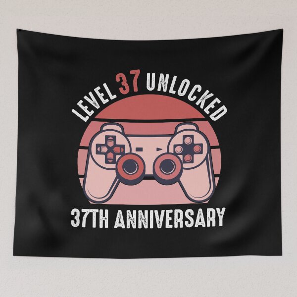 Item preview, Level 37 Unlocked 37th Anniversary Gamer designed and sold by RandomStuffShop.