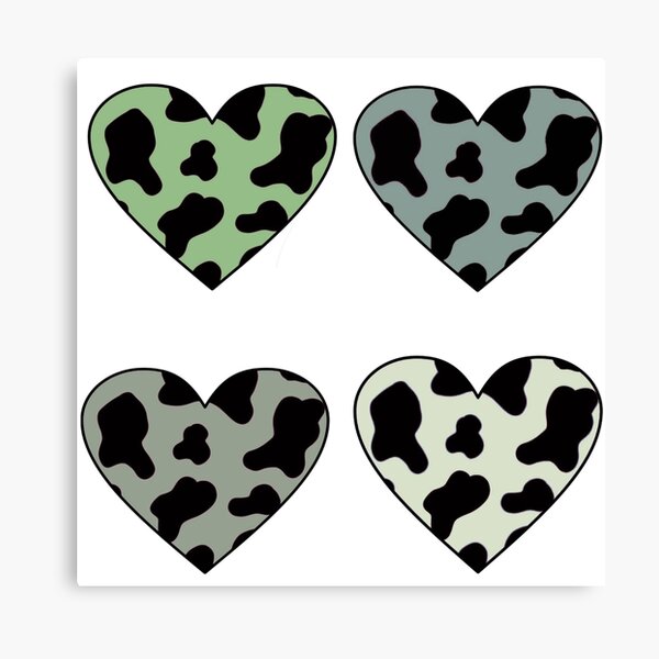 Sage Green Cow Print Aesthetic Pattern Wrapping Paper by lizziereadingart