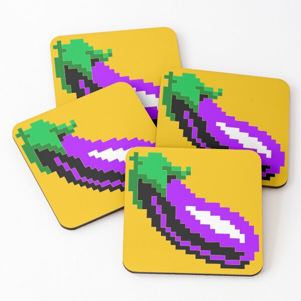 Item preview, Eggplant pixel art designed and sold by MercrediCanon.