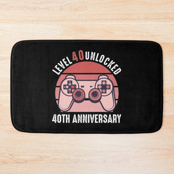 Item preview, Level 40 Unlocked 40th Anniversary Gamer designed and sold by RandomStuffShop.
