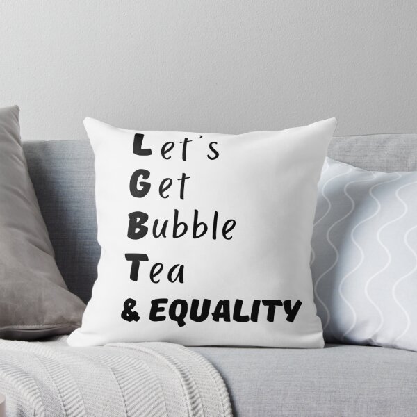 Item preview, LGBT - let’s get bubble tea - Pride Design Black Text designed and sold by Gerhanj.