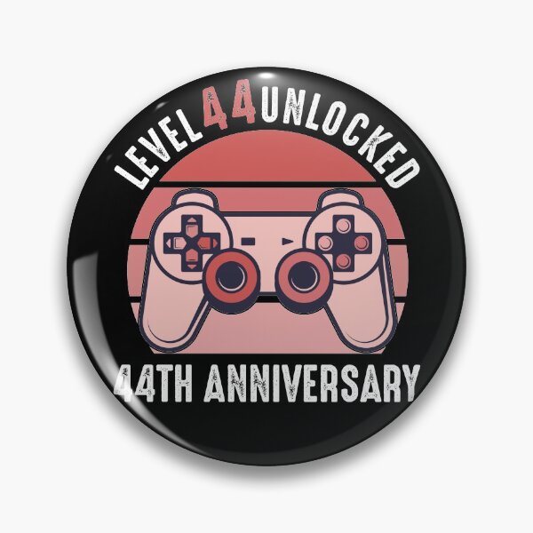 Item preview, Level 44 Unlocked 44th Anniversary Gamer designed and sold by RandomStuffShop.