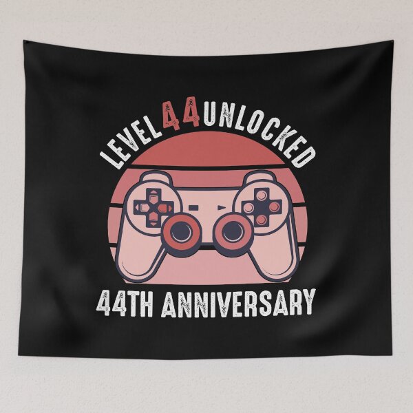Item preview, Level 44 Unlocked 44th Anniversary Gamer designed and sold by RandomStuffShop.