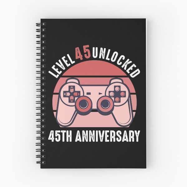 Item preview, Level 45 Unlocked 45th Anniversary Gamer designed and sold by RandomStuffShop.