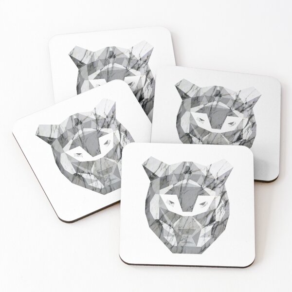 Item preview, polygon marble bear print designed and sold by VILLA. GOODS.