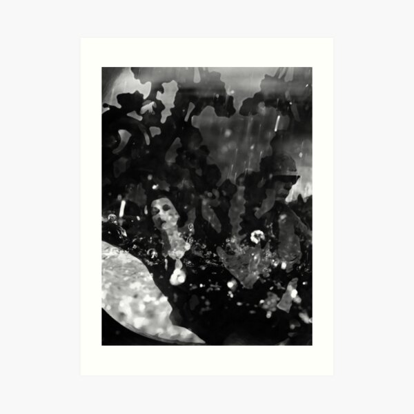 Black Dress Woman Art Print