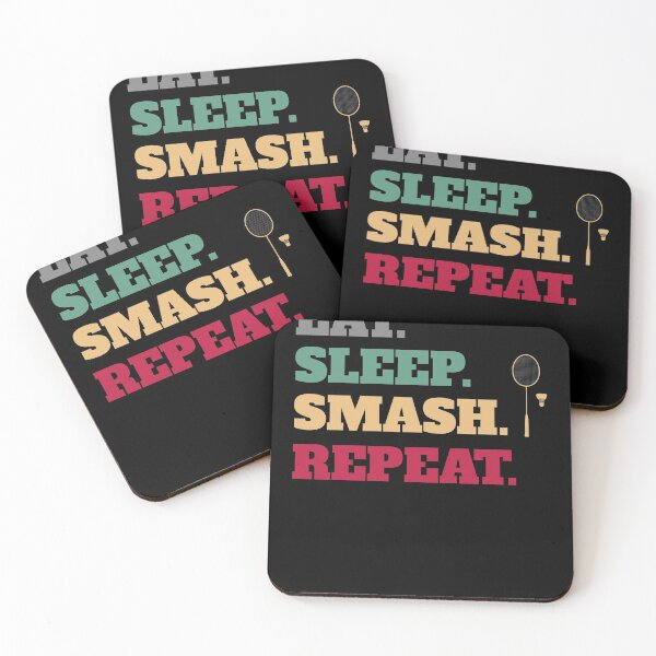 Item preview, Eat Sleep Badminton Repeat Retro Vintage designed and sold by Salvadax.