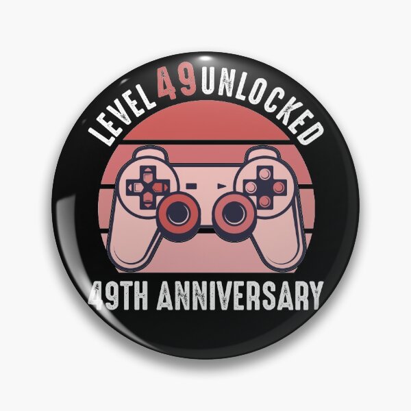 Item preview, Level 49 Unlocked 49th Anniversary Gamer designed and sold by RandomStuffShop.