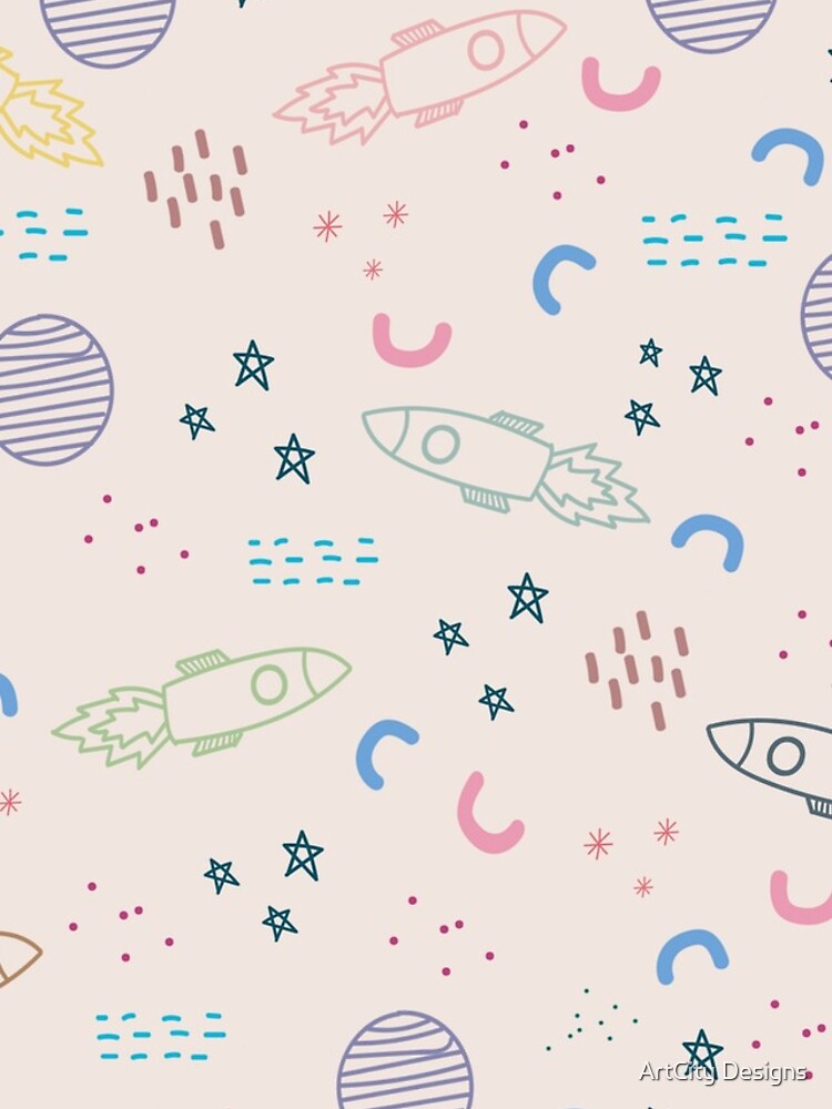 Thumbnail 4 of 4, Samsung Galaxy Phone Case, Pink Rockets designed and sold by dyleke.