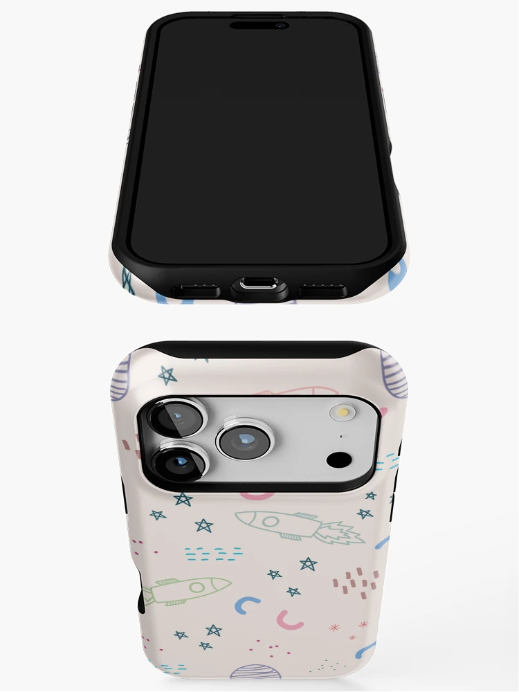 Thumbnail 3 of 4, iPhone Case, Pink Rockets designed and sold by ArtCity Designs.