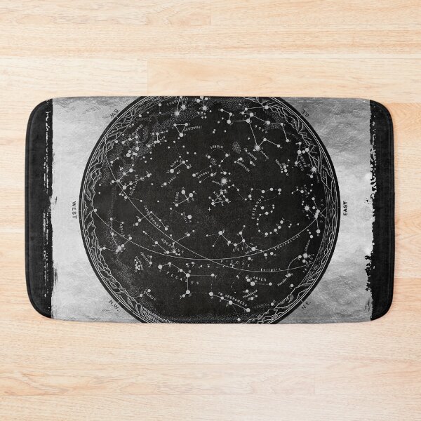 Item preview, Antique Map of the Night Sky, Old Metal vintage astronomy designed and sold by Glimmersmith.