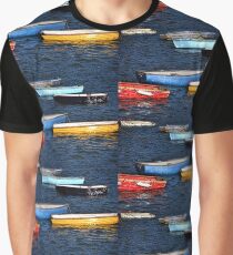 Boats Of Many Colours Graphic T-Shirt