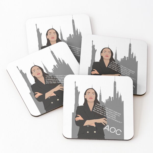 Item preview, Alexandria Ocasio-Cortez print Democratic Socialism feminist wall art designed and sold by GalleryArtField.