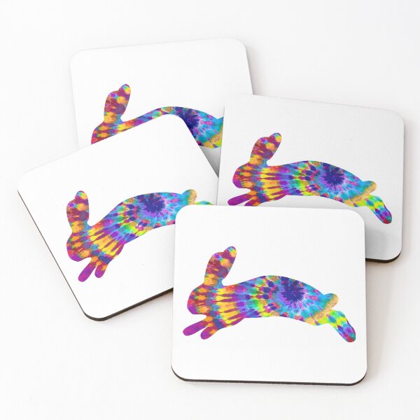 Item preview, Rainbow Swirl Tie Dye Jumping Bunny Rabbit designed and sold by ILoveTieDye.