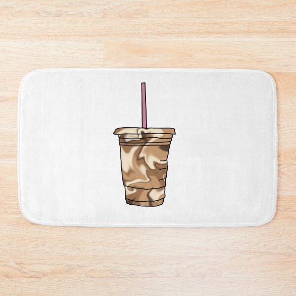 Item preview, iced coffee with pink straw  designed and sold by mvsoileau.