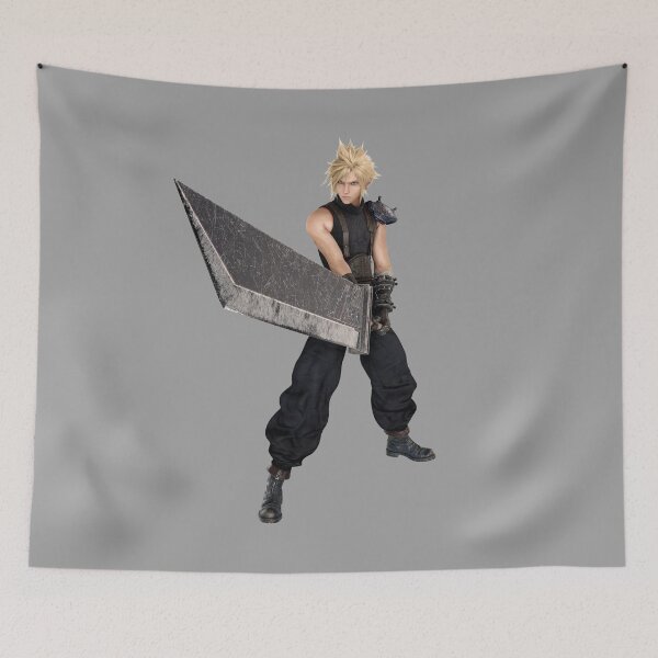 Item preview, Final fantasy 7 (VII) Remake - Cloud Strife Character Official Artwork designed and sold by Krimsy.