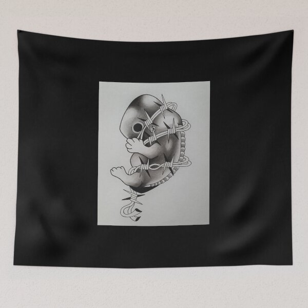 Item preview, Barbed Wire Fetus Tattoo designed and sold by Fryderyk  Neymann.