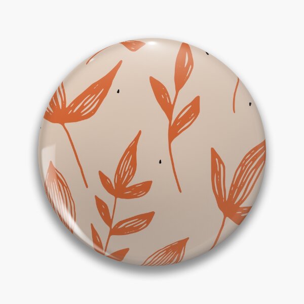 Item preview, Orange floral pattern designed and sold by luisaatt.