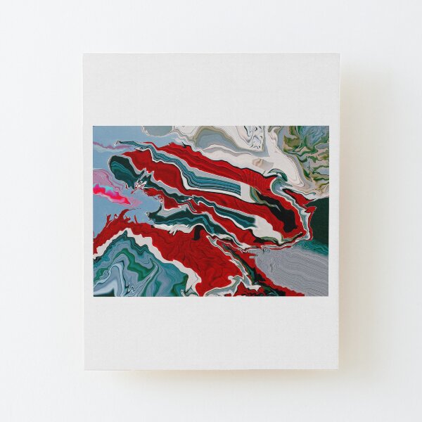 A Mess Wood Mounted Print