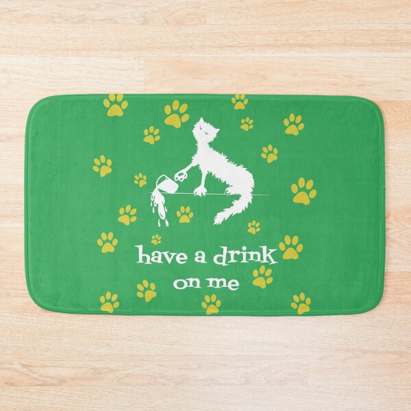 Item preview, Naughty Kitty have a drink on me designed and sold by tigerr.