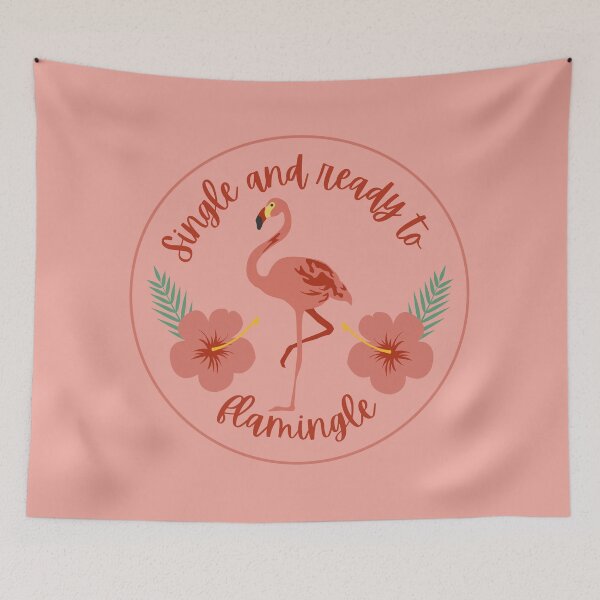 Item preview, Single and Ready to Flamingle Flamingo designed and sold by TipToppity.
