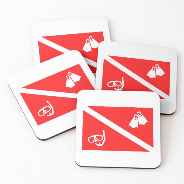 Item preview, Scuba diving flag snorkeling diver white designed and sold by daguilon.