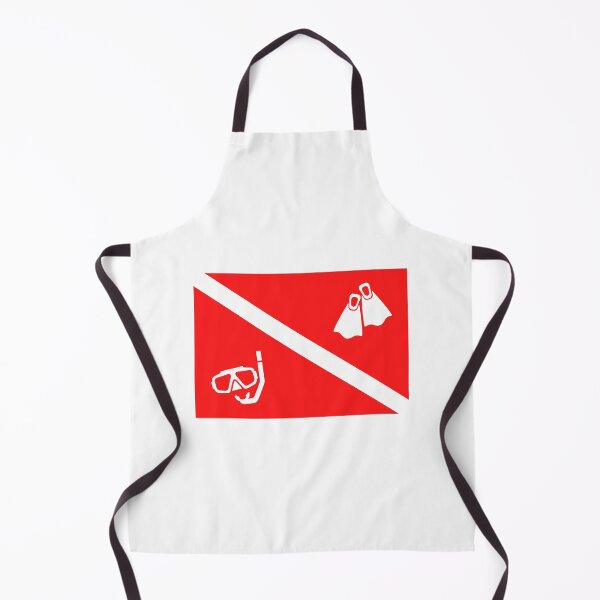 Item preview, Scuba diving flag snorkeling diver white designed and sold by daguilon.